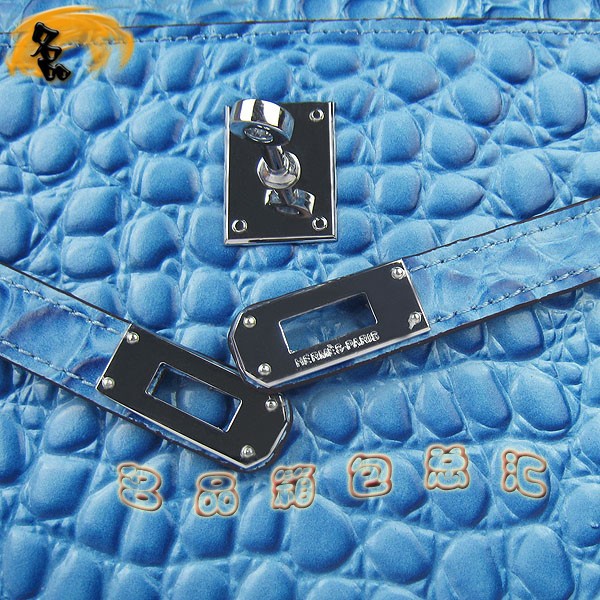 H008 最新款Hermes女包 手提包 愛馬仕晚宴包 Hermes Kelly Bag 凱莉包 石頭紋 淺藍色