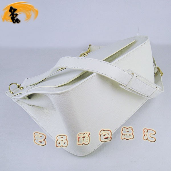 6508 愛馬仕女包 吉普賽系列 Hermes斜挎包 愛馬仕最新款Jypsiere Bag 白色金扣