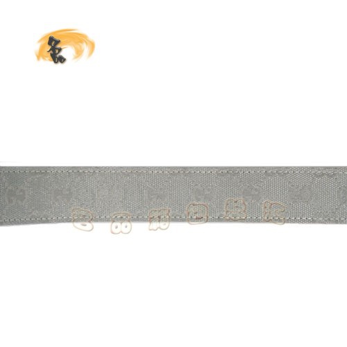 162932 Gucci皮帶 Gucci經典雙G帆布男士皮帶 古奇皮帶 Gucci腰帶 銀色