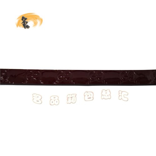 N013 古奇皮帶 Gucci皮帶 Gucci漆皮時尚女士皮帶 牛皮Gucci腰帶 紫紅色