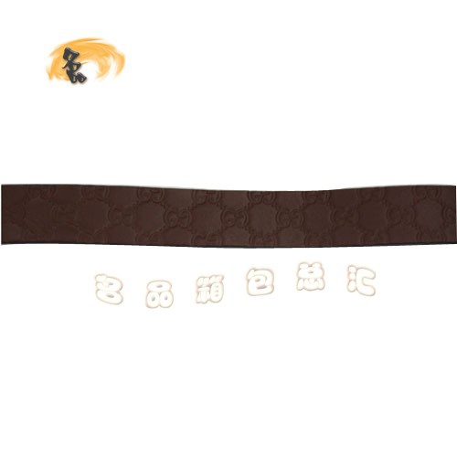 201791 Gucci皮帶 經典款Gucci時尚牛皮雙G壓花女士皮帶 古奇皮帶 Gucci腰帶 淺啡色