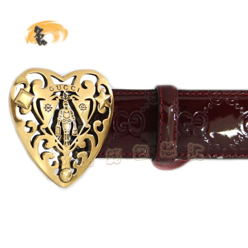 207557 經典款Gucci漆皮時尚女士皮帶 古奇皮帶 Gucci皮帶 牛皮Gucci腰帶 紫紅色