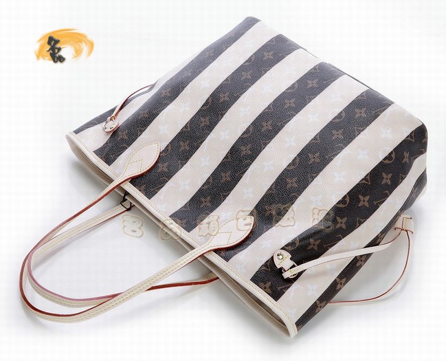 M40560 LV最新款 斑馬紋單肩包 LV購物袋 出街必備暢銷款女包 LV Neverfull系列 中號