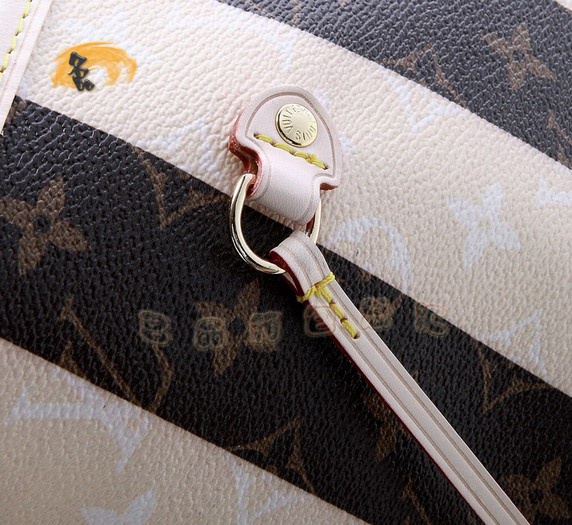 M40560 LV最新款 斑馬紋單肩包 LV購物袋 出街必備暢銷款女包 LV Neverfull系列 中號