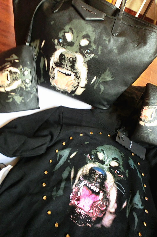 2012限量款 Givenchy 紀梵希羅威納惡犬狗頭包 單肩包 配化妝包 紀梵希狗頭包