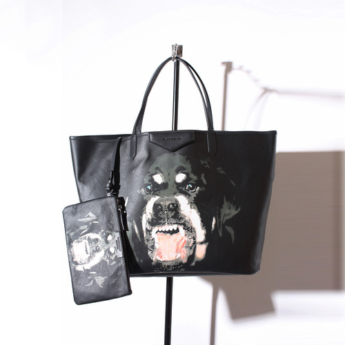 2012限量款 Givenchy 紀梵希羅威納惡犬狗頭包 單肩包 配化妝包 紀梵希狗頭包