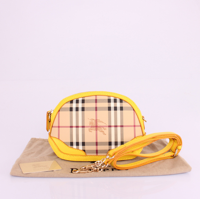 Burberry巴寶莉新款女包 2451檸檬黃皮