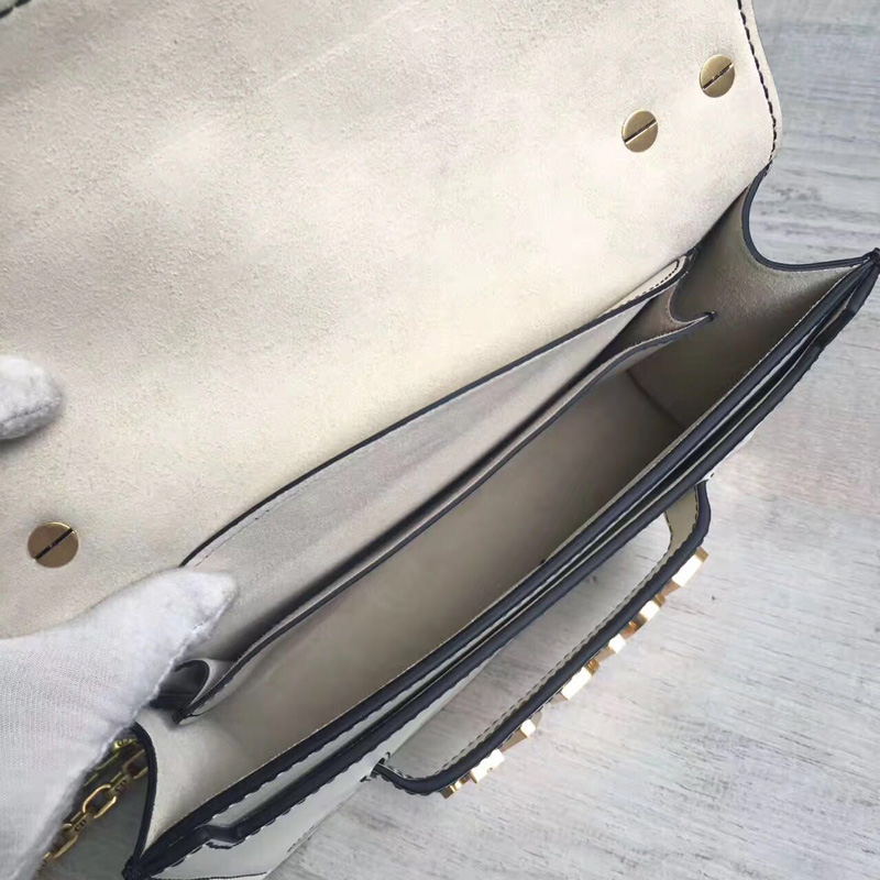 迪奧Dior JADIO RDIOR鏈條包 頂級小牛皮翻蓋式包 白色