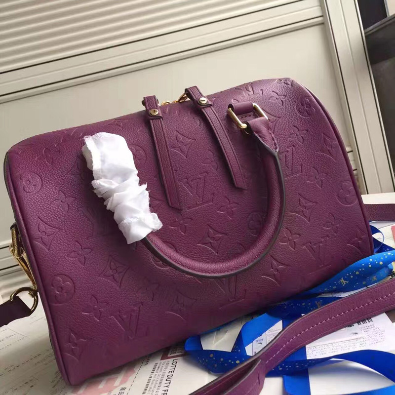 M40764 LV EMPREINTE SPEEDY 25 手袋(配肩帶)紫紅色