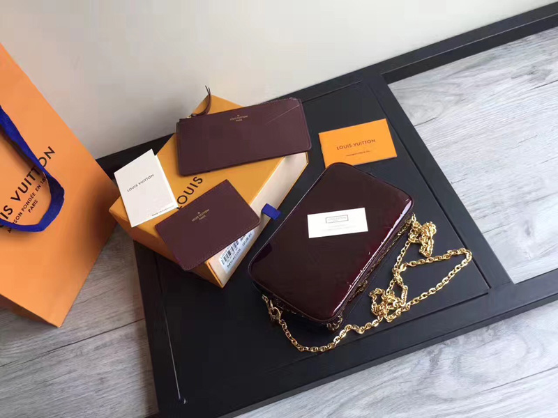 M64057 LV相機包 LV真皮三件套女包 LV漆皮女包 LV晚宴包