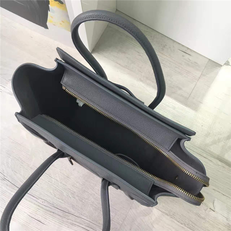 2017賽琳 celine笑臉包 囧臉包真皮女包 頭層牛皮 翅膀手提包 黑色