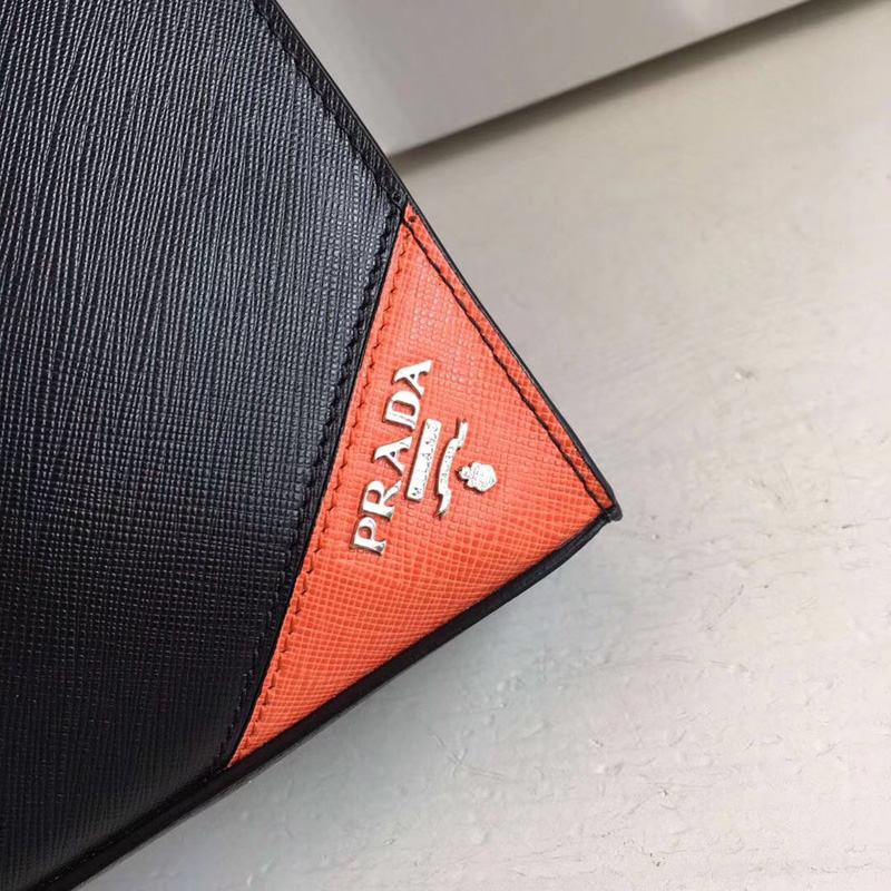 2VG079 Prada普拉達男包 Prada男士公文包 普拉達豎款手提包 黑色