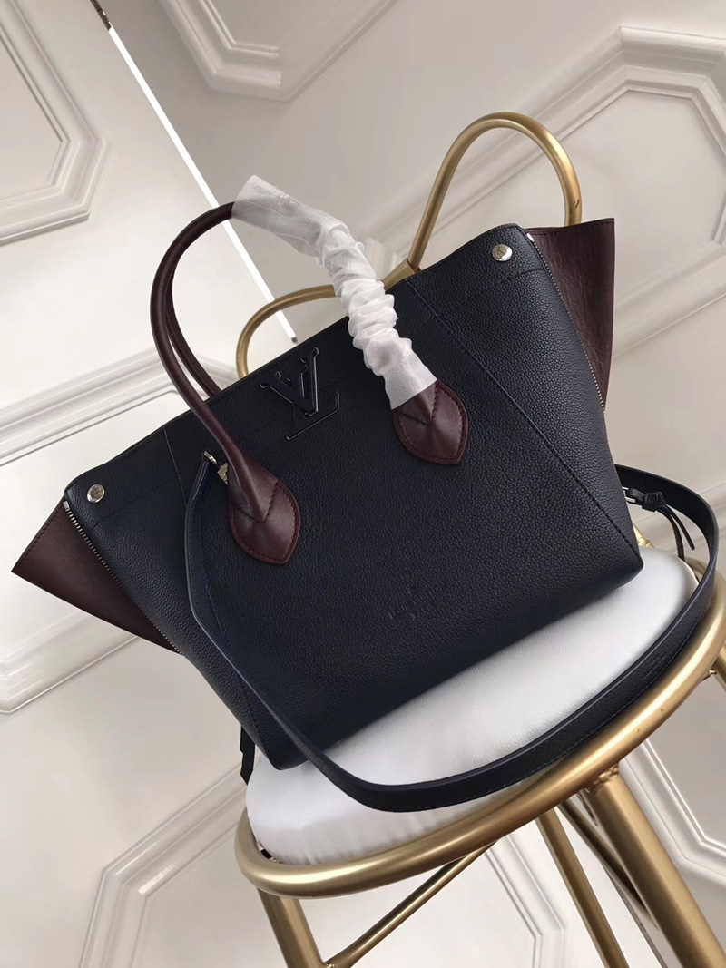 M54842 LV FREEDOM 手袋 LV小牛皮Tote手袋 LV女包 LV全皮女包 藍色