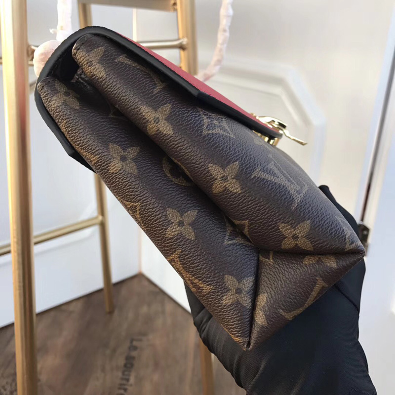 M43713 LV Saint Placide 手袋 LV女包 LV鏈條包 紅色