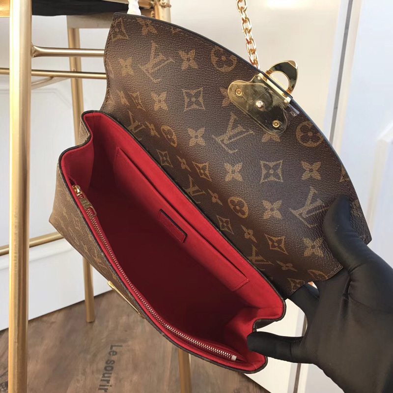 M43713 LV Saint Placide 手袋 LV女包 LV鏈條包 紅色