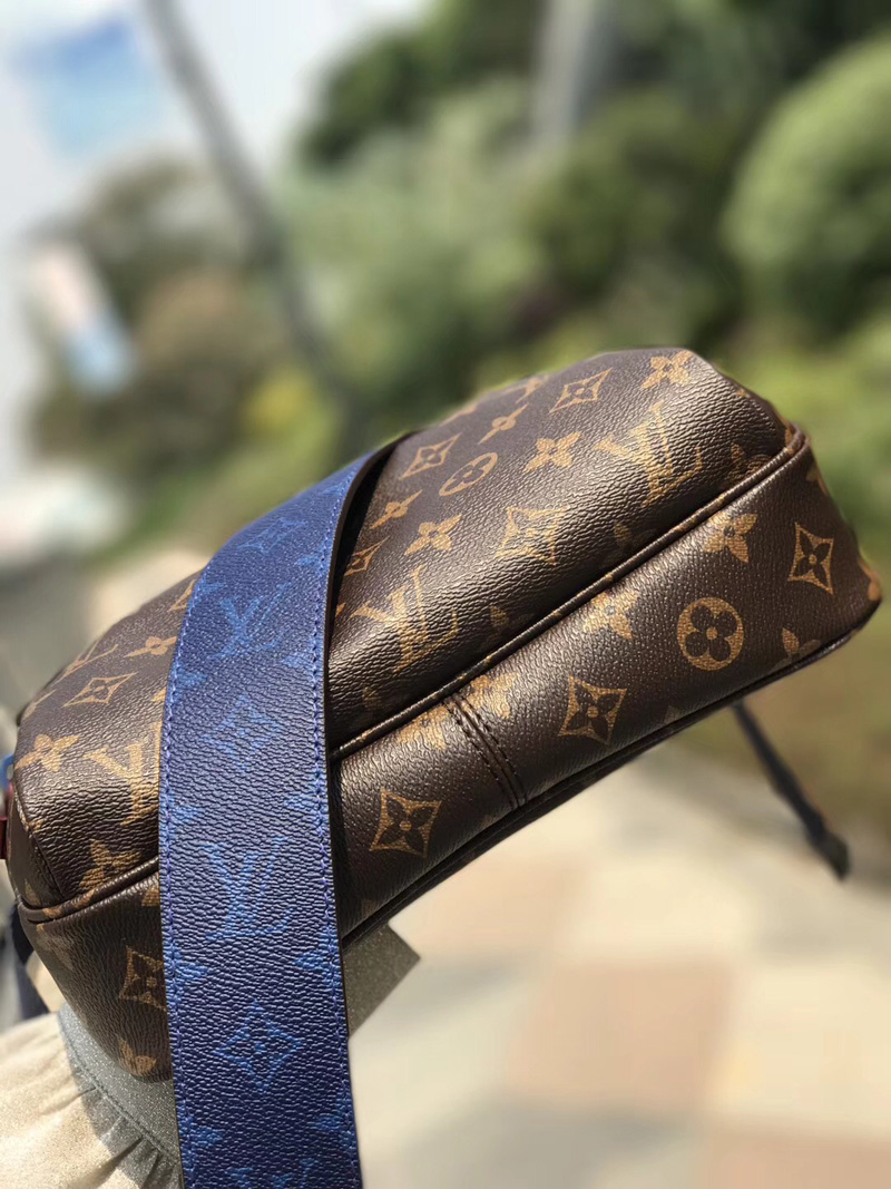 M43843 LV Messenger 小號郵差包 LV涂層帆布男包 LV男包 LV男士斜挎包