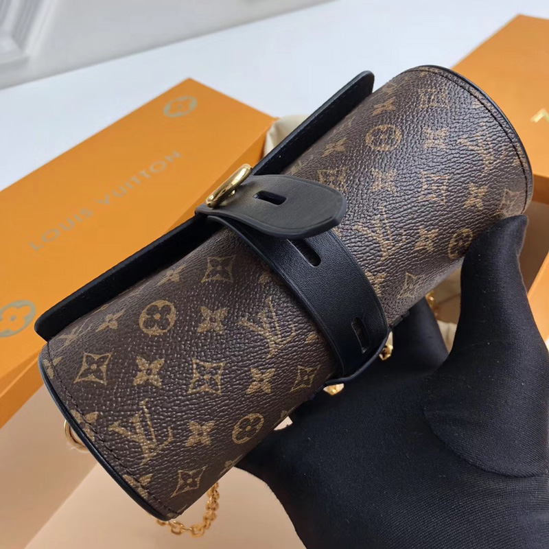 M43903 LV GLASSES CASE 手袋 LV2018新款 LV女包 Monogram印花鎖頭包 黑色
