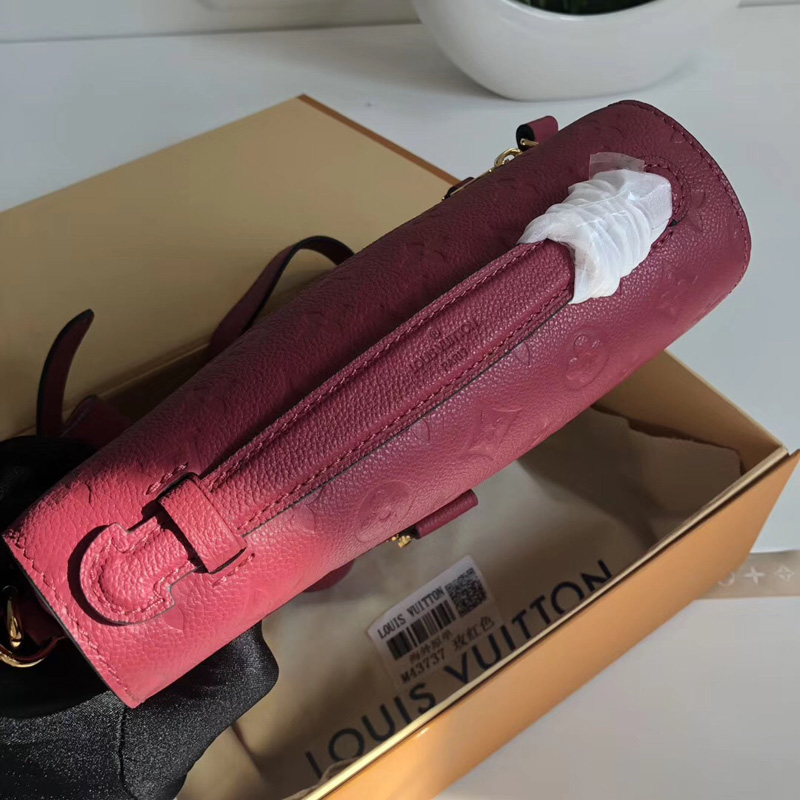 M43737 LV Pochette Metis 手袋 LV全皮壓花女包 LV郵差包 LV空姐包 玫紅