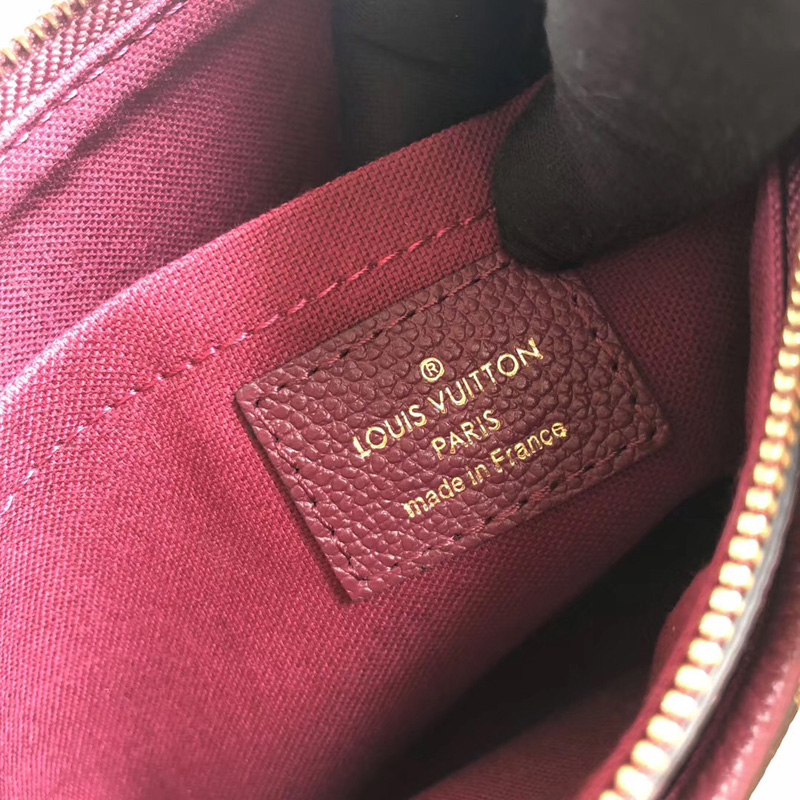 M41638 LV Pallas Cluth 手袋 LV Monogram帆布女包 LV鏈條包 紅色/玫紅