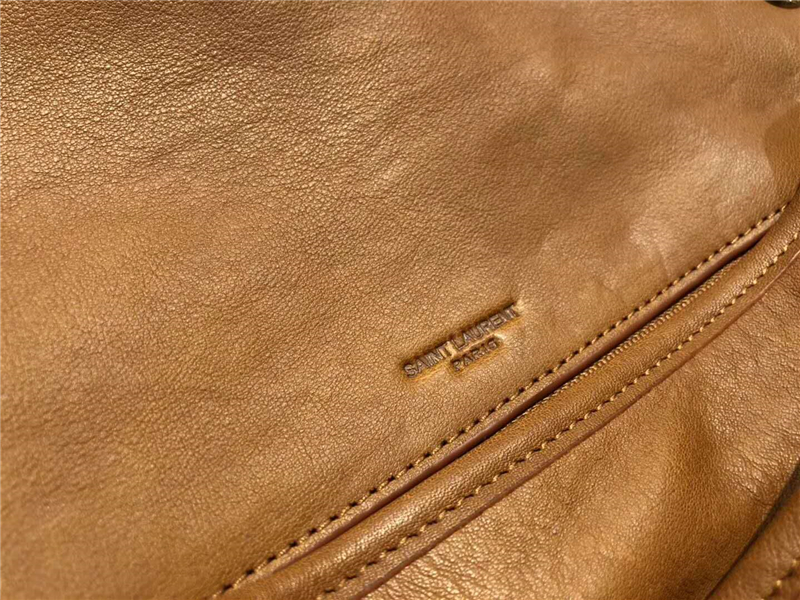 YSL圣羅蘭 NIKI復古 舊半樹膏皮 大號 YSL鏈條包 深棕色