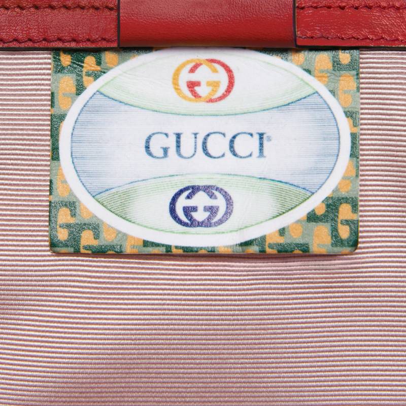 537241 0V11X 6487 Gucci Rajah系列中號肩背包 Gucci鏈條包 紅色
