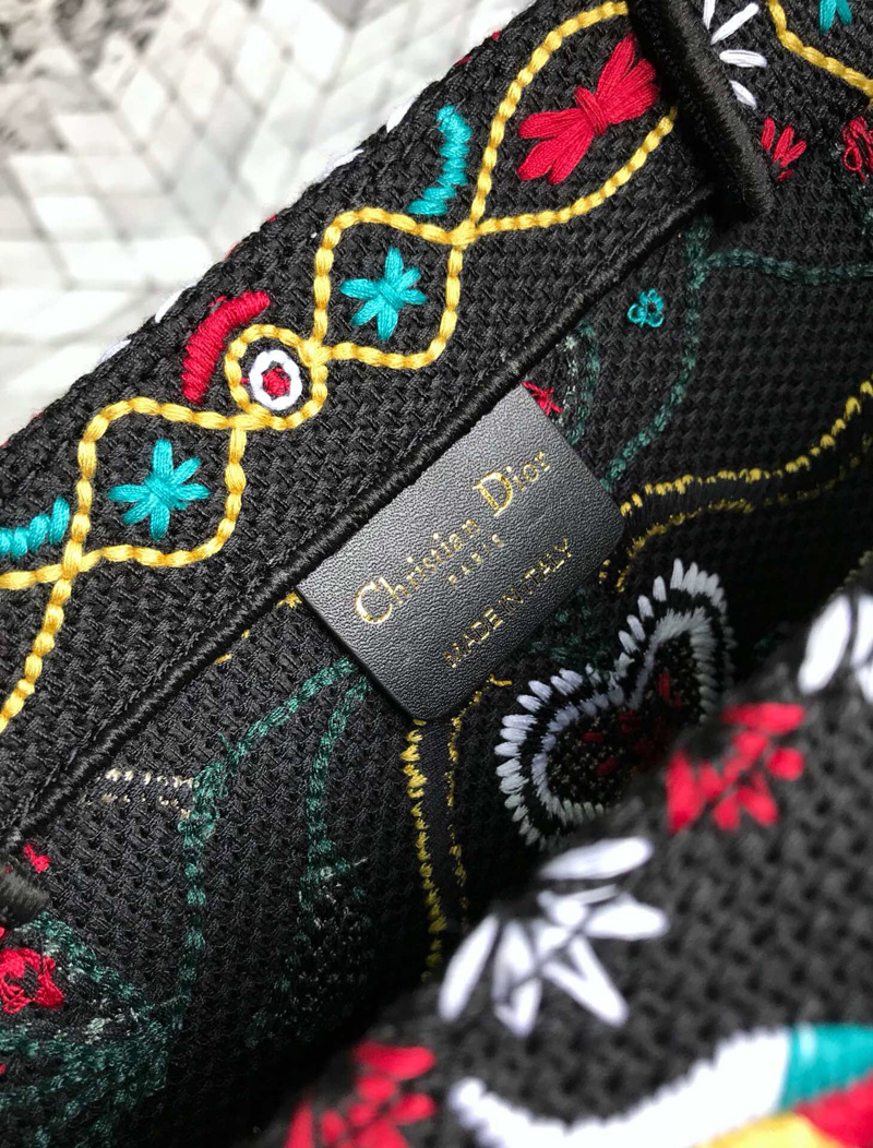 M1286 Dior Book tote彩色刺繡帆布手提包