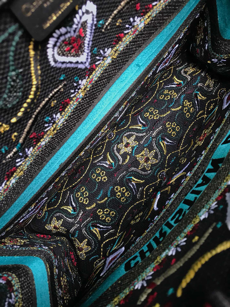 M1286 Dior Book tote彩色刺繡帆布手提包