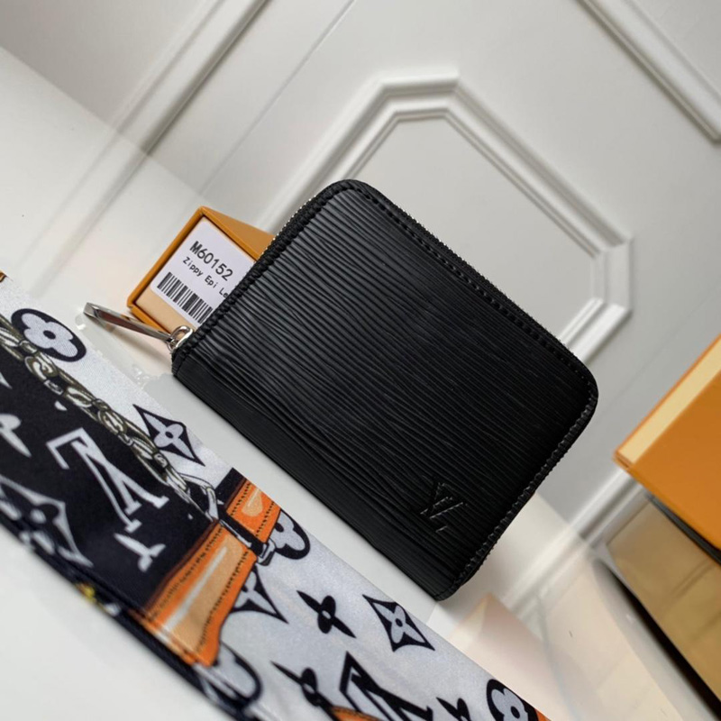 M60152 LV ZIPPY 拉鏈零錢包 Epi皮革 LV短款拉鏈錢夾 黑色