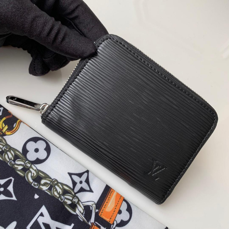 M60152 LV ZIPPY 拉鏈零錢包 Epi皮革 LV短款拉鏈錢夾 黑色