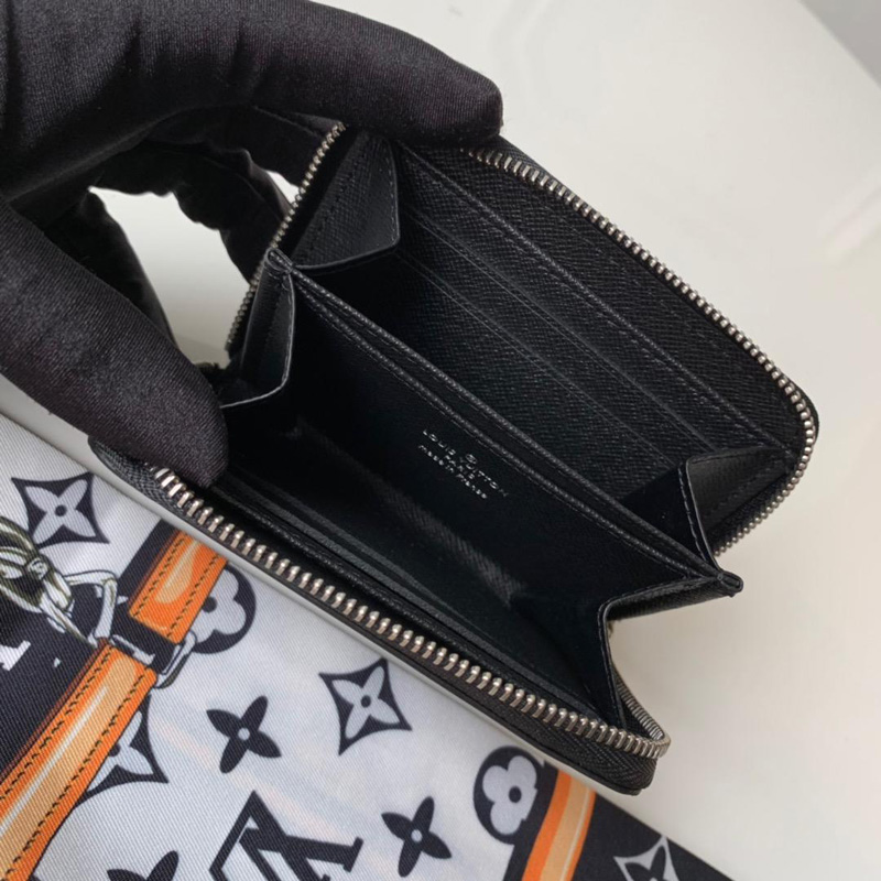 M60152 LV ZIPPY 拉鏈零錢包 Epi皮革 LV短款拉鏈錢夾 黑色