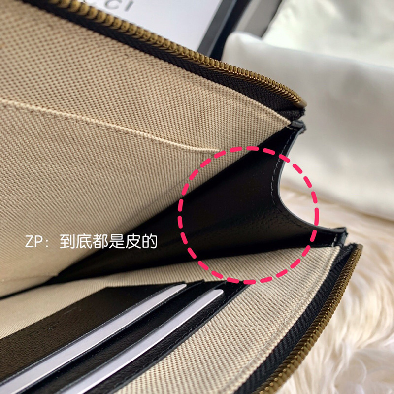 475317 Gucci GG Marmont系列皮革手拿包 GG金屬配件手包 黑色