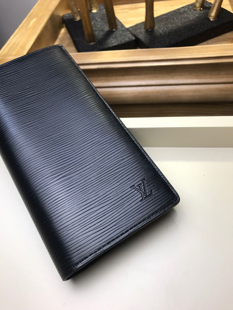 M60622 LV 路易.威登 Brazza 黑色Epi皮革錢包 LV全皮錢包 LV錢夾