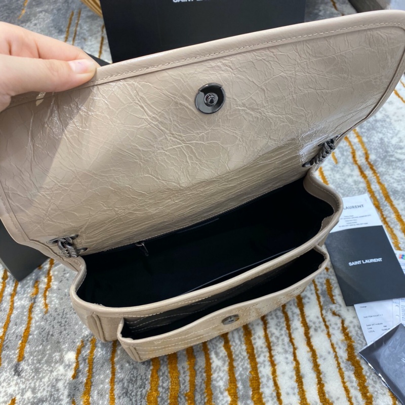 498894 YSL圣羅蘭 Niki medium 28中號 進口原廠皮 奶茶色