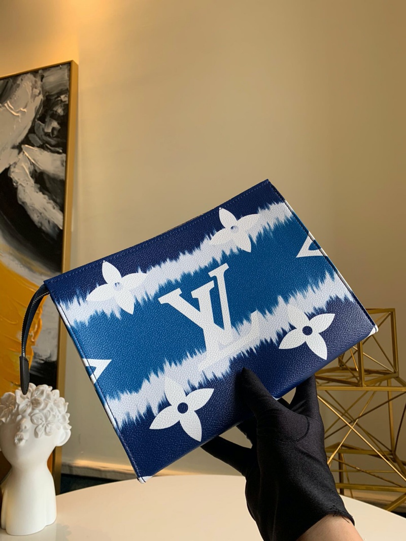 M69136 LV ESCALE 26 盥洗袋 2020新款日本絞染工藝女包 藍色