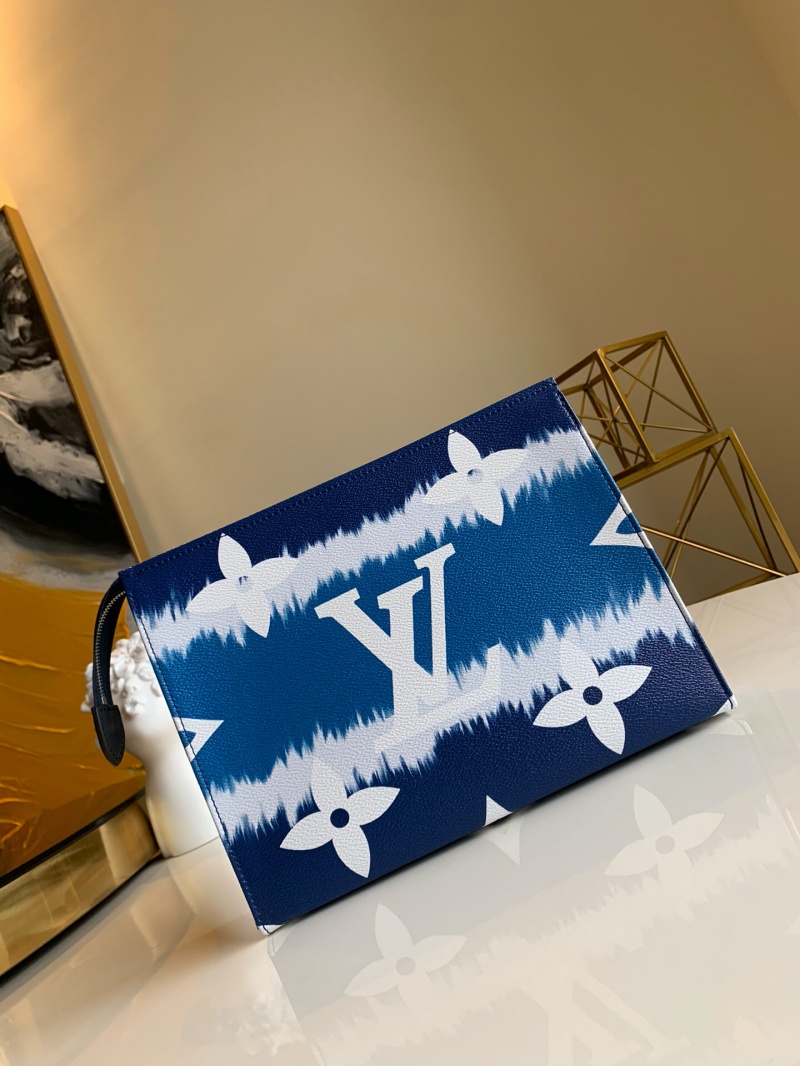 M69136 LV ESCALE 26 盥洗袋 2020新款日本絞染工藝女包 藍色