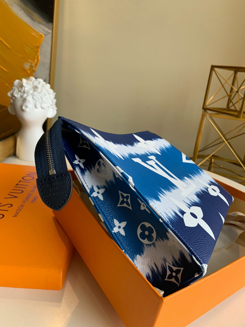 M69136 LV ESCALE 26 盥洗袋 2020新款日本絞染工藝女包 藍色