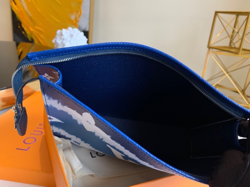 M69136 LV ESCALE 26 盥洗袋 2020新款日本絞染工藝女包 藍色