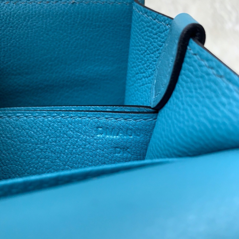 愛馬仕豬鼻子包 Hermes roulis mini系列 純手工定制版 藍色