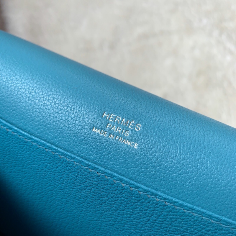 愛馬仕豬鼻子包 Hermes roulis mini系列 純手工定制版 藍色