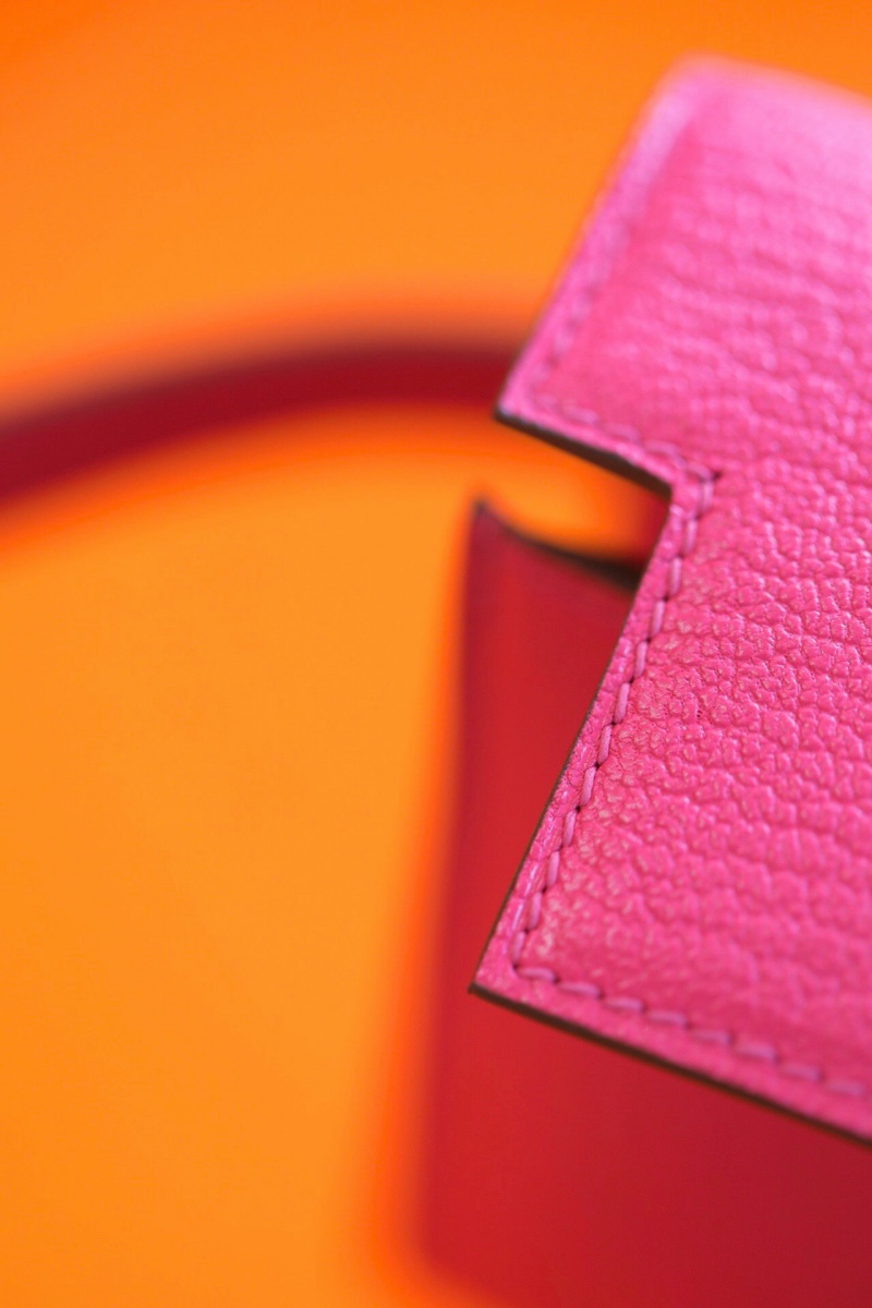 Hermes錢包 愛馬仕Kelly錢包 純手工頂級Epsom皮 糖果粉