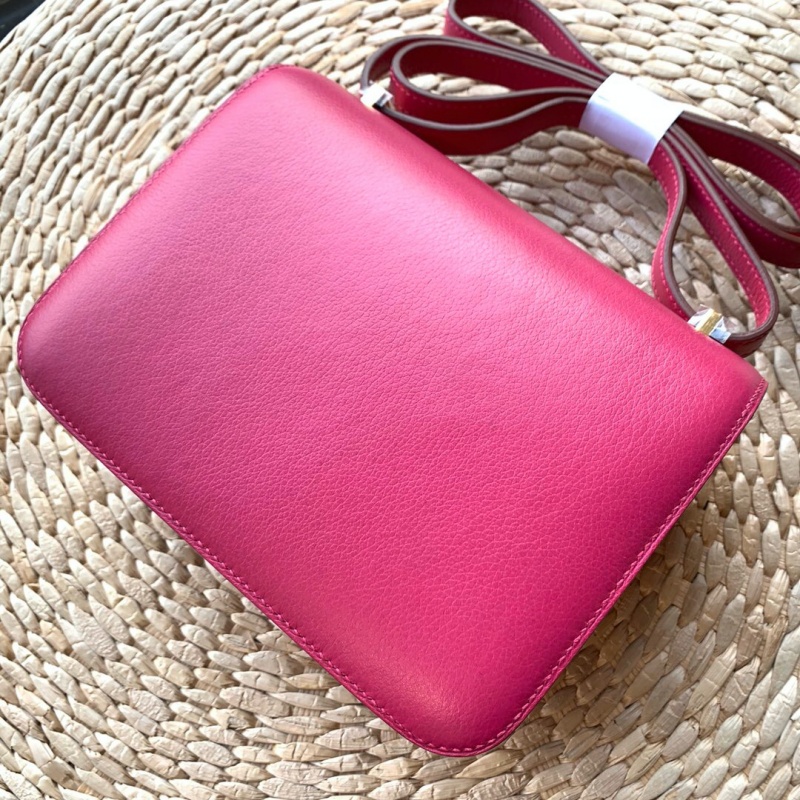 Hermes constance系列 愛馬仕康康包 純手工定制evervolor小牛皮 玫紅色