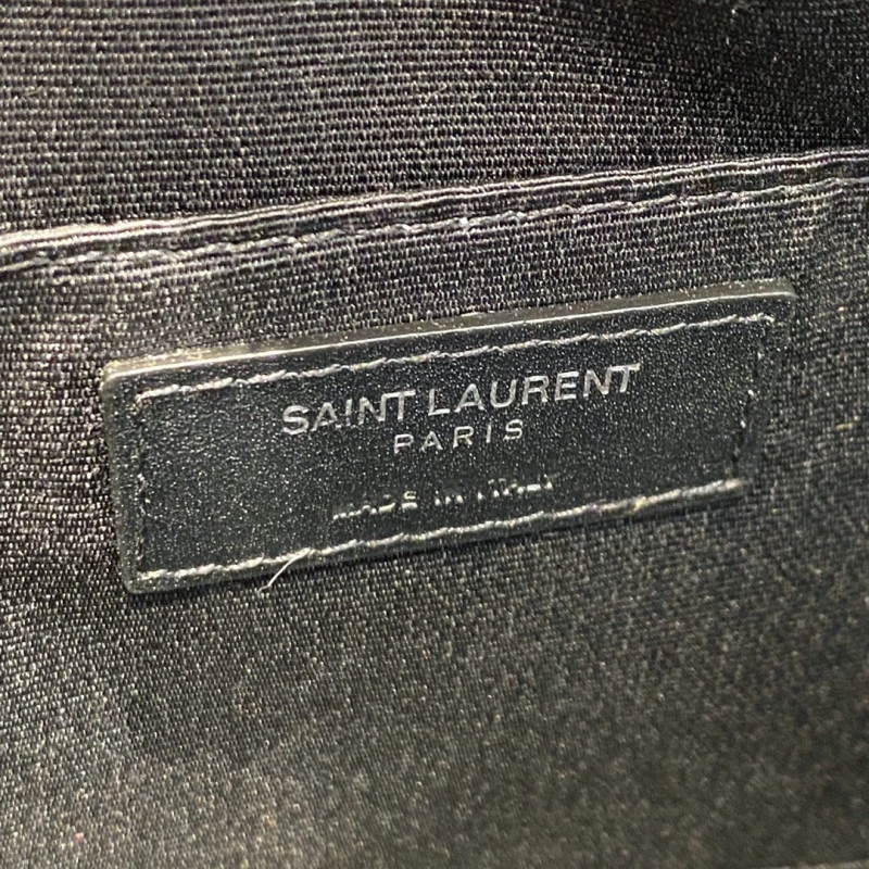 520534 YSL圣羅蘭女包 LOU CAMERA BAG 黑色小牛皮相機(jī)包 銀扣