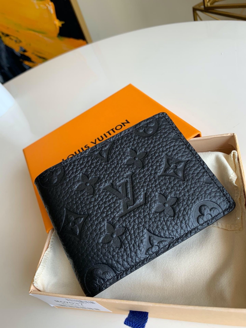 M69037 LV Multiple 錢夾 Taurillon 皮革短夾 黑色