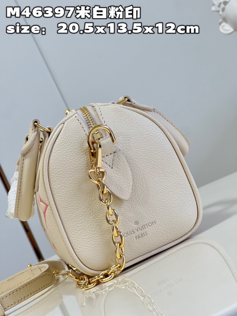 M46397 LV SPEEDY BANDOULIERE 20 手袋 Monogram 花卉圖案枕頭包