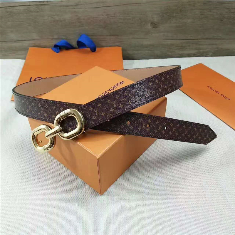 LV 路易威登 CUT MONOGRAM 雙面腰帶 最新女神腰帶 原版復(fù)制