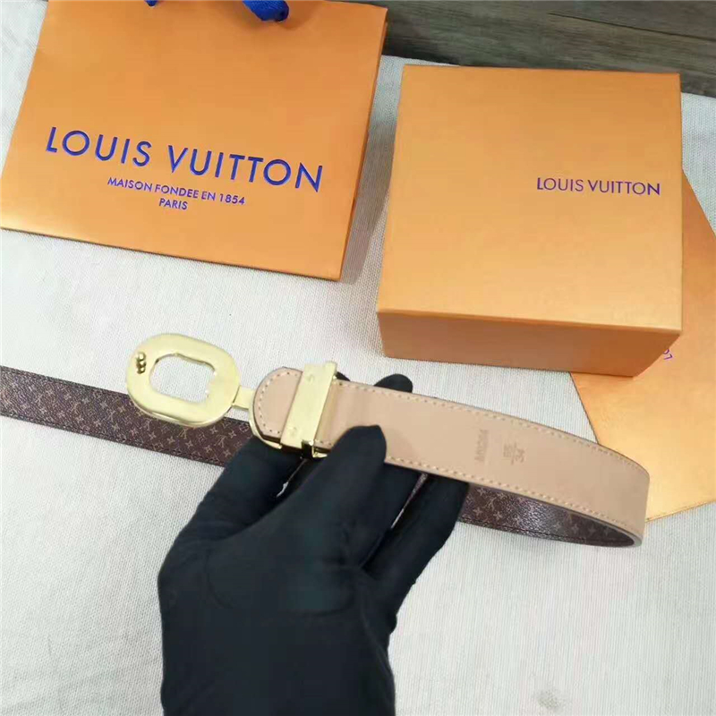 LV 路易威登 CUT MONOGRAM 雙面腰帶 最新女神腰帶 原版復(fù)制