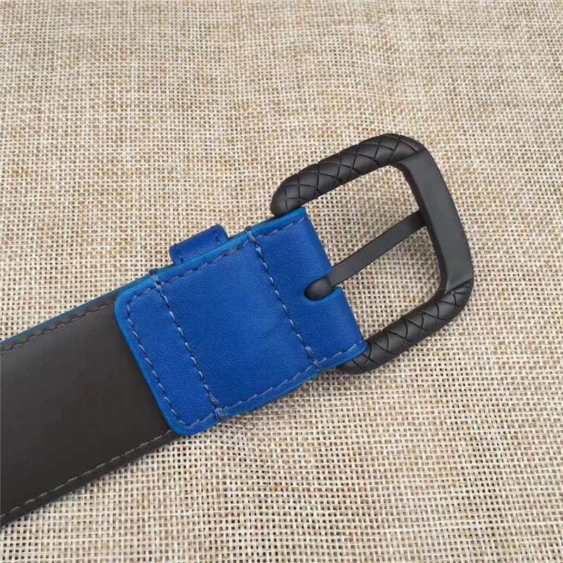 BV寶緹嘉 手工編織皮帶 2017新款 低調(diào)奢華 針扣休閑皮帶