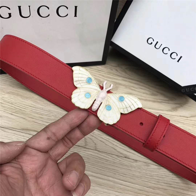 Gucci 古馳皮帶 瑪格麗特皇后系列 蜜蜂裝飾 Gucci腰帶
