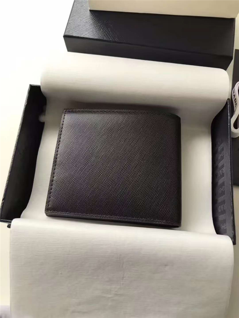 2MO513 Prada普拉達 Saffiano皮革 嵌花裝飾 三色拼 雙折短 黑拼紅拼藍