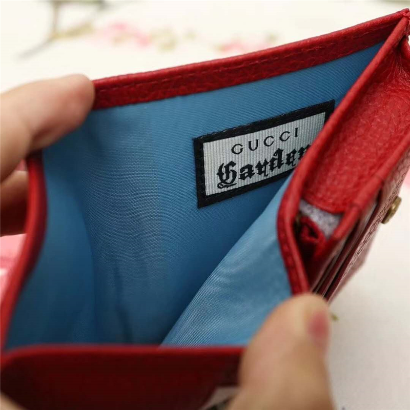 516938 古馳錢包 限量版 蝙蝠 燙金標 進口頭層皮